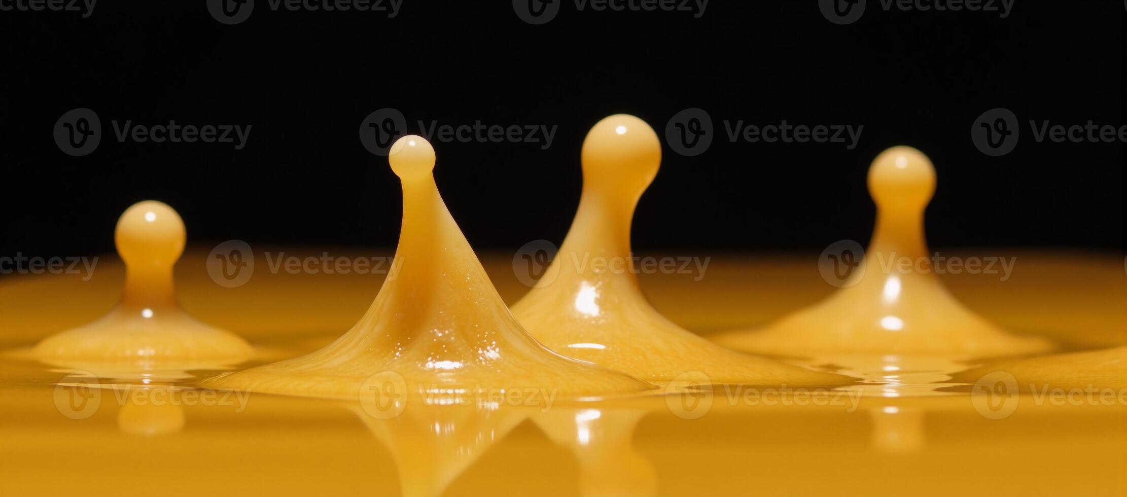 Melted cheese splash shapes cutout photo