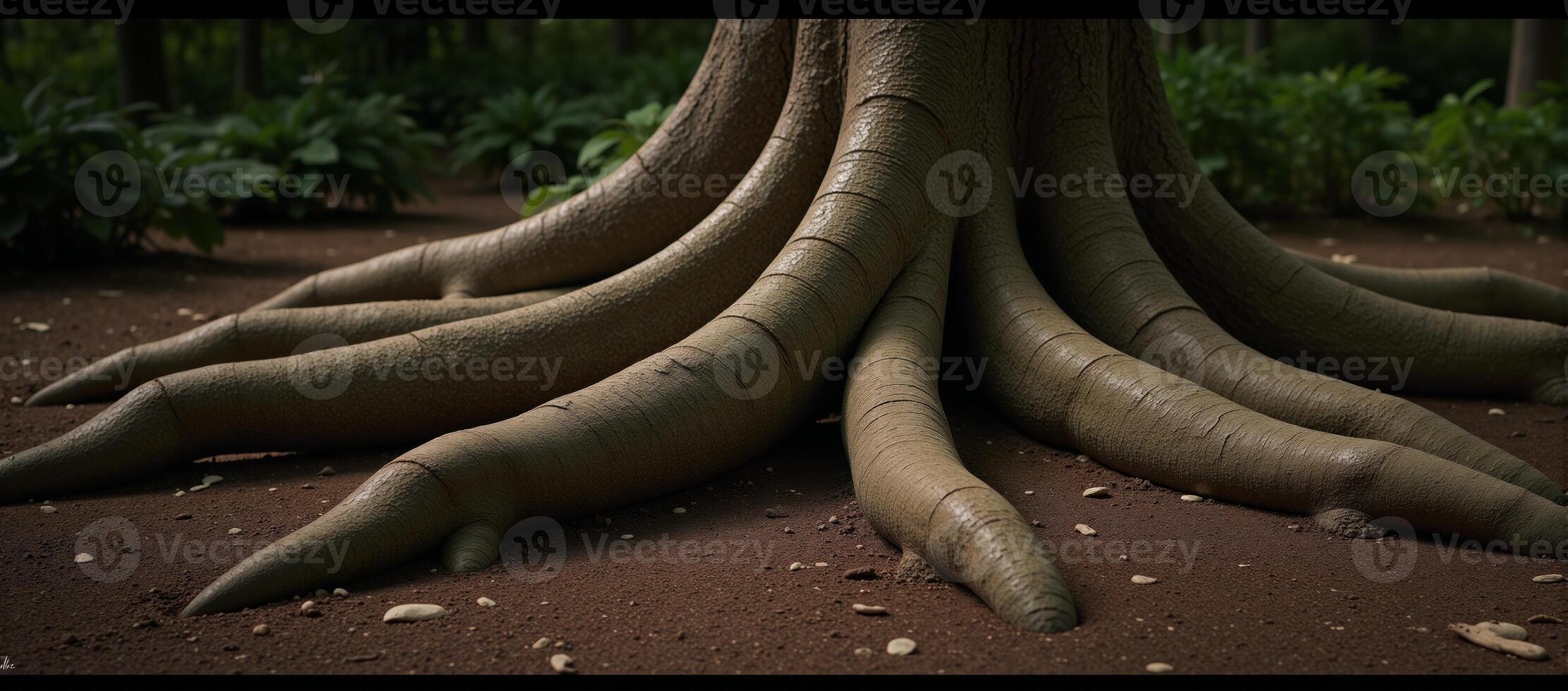 Tree of Life depicting its extensive root system photo