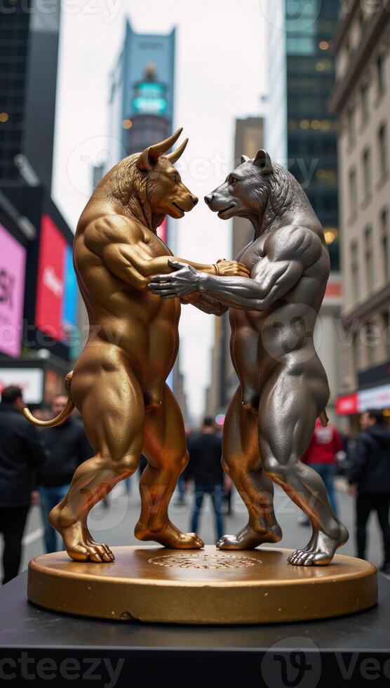 Market Volatility as represented by the Gold Bull Bear Dynamic photo