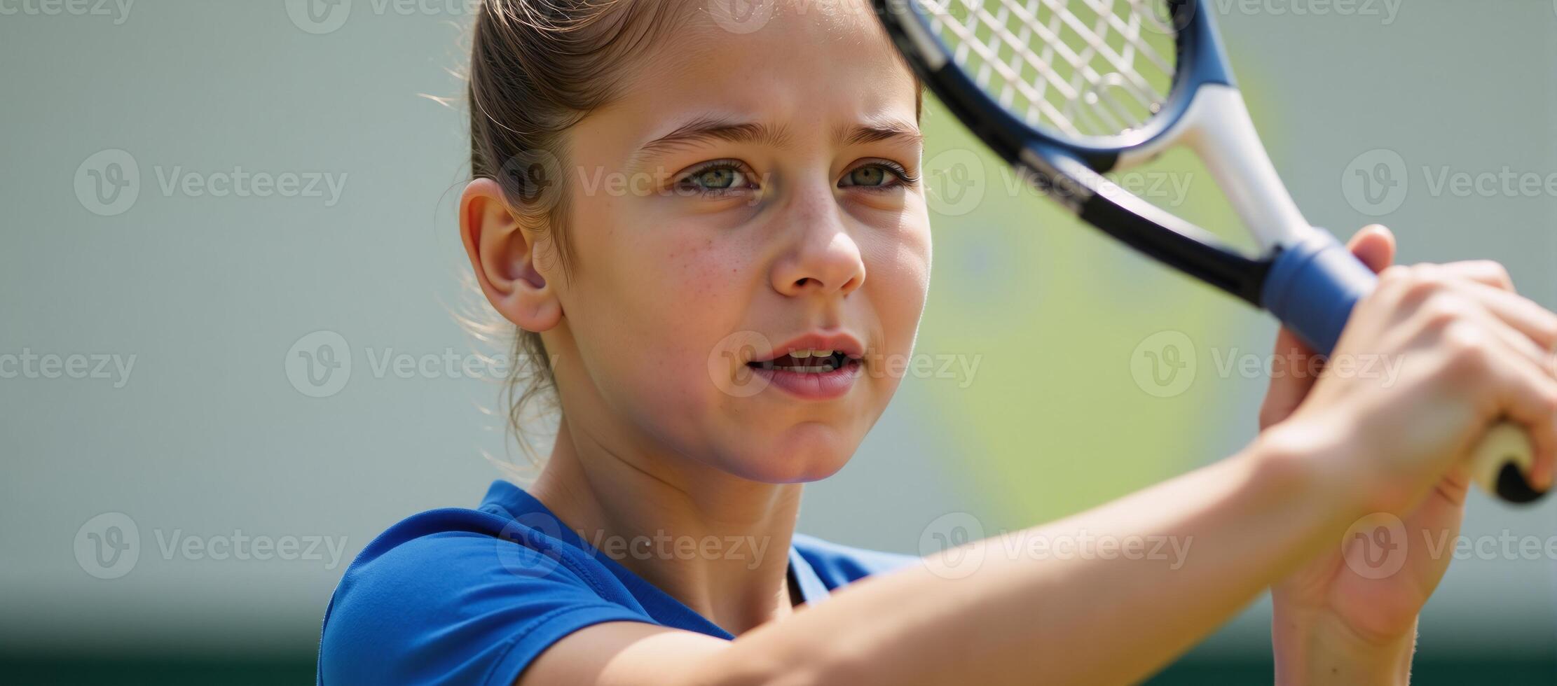 Tennis prodigy engaged in rigorous training on court photo