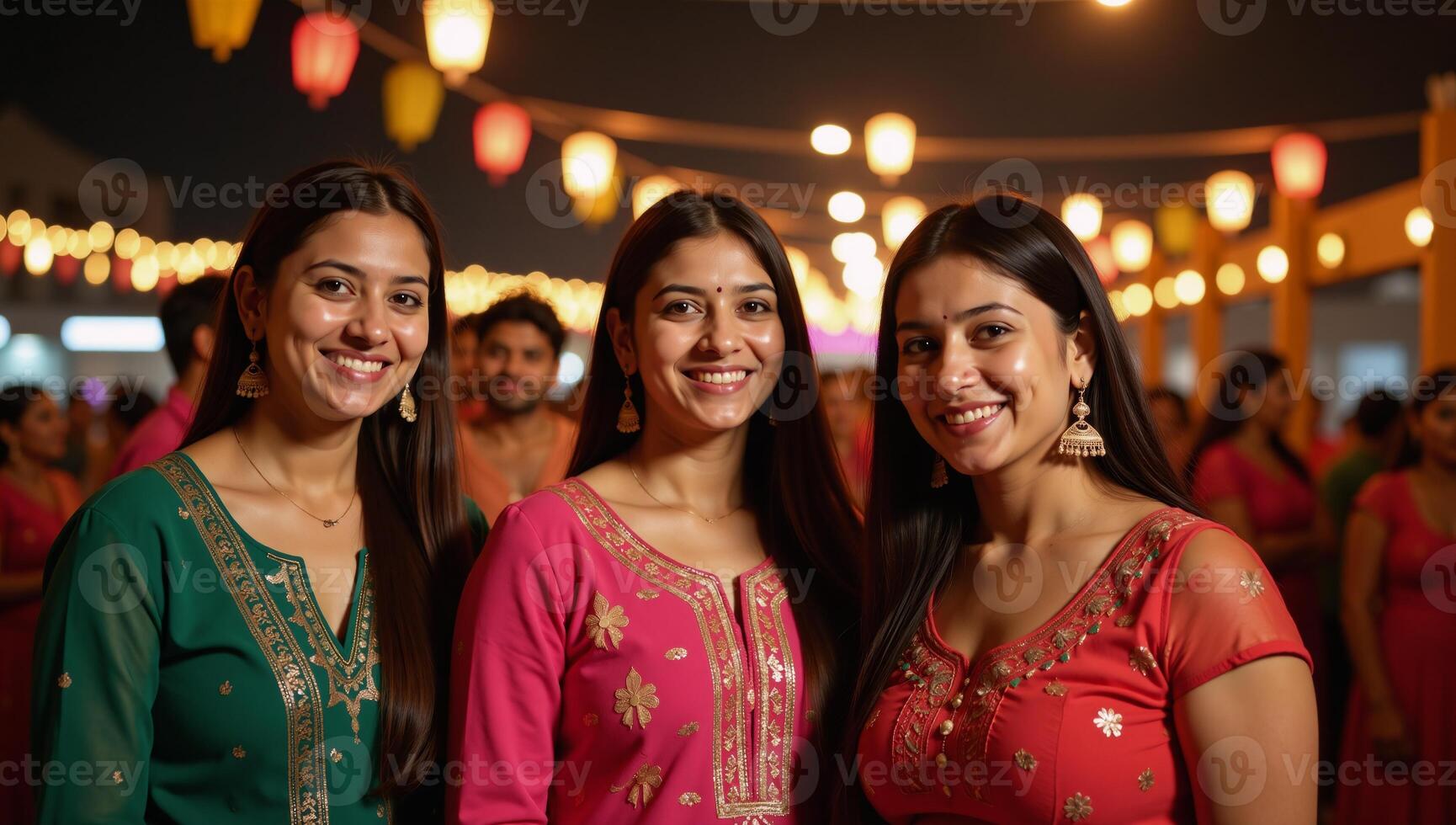 Celebrate Diwali Festival of Lights with Traditional Dress Decorations photo