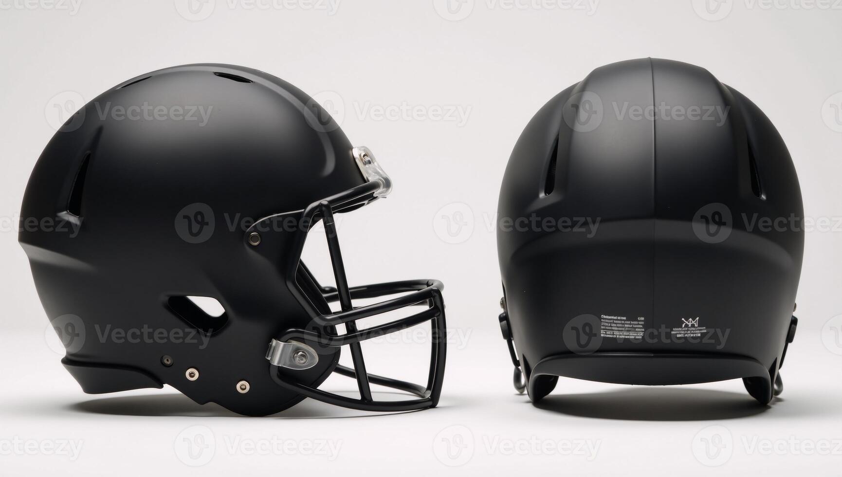 Black American Football Helmet MockUp with Multiple Views Generated photo