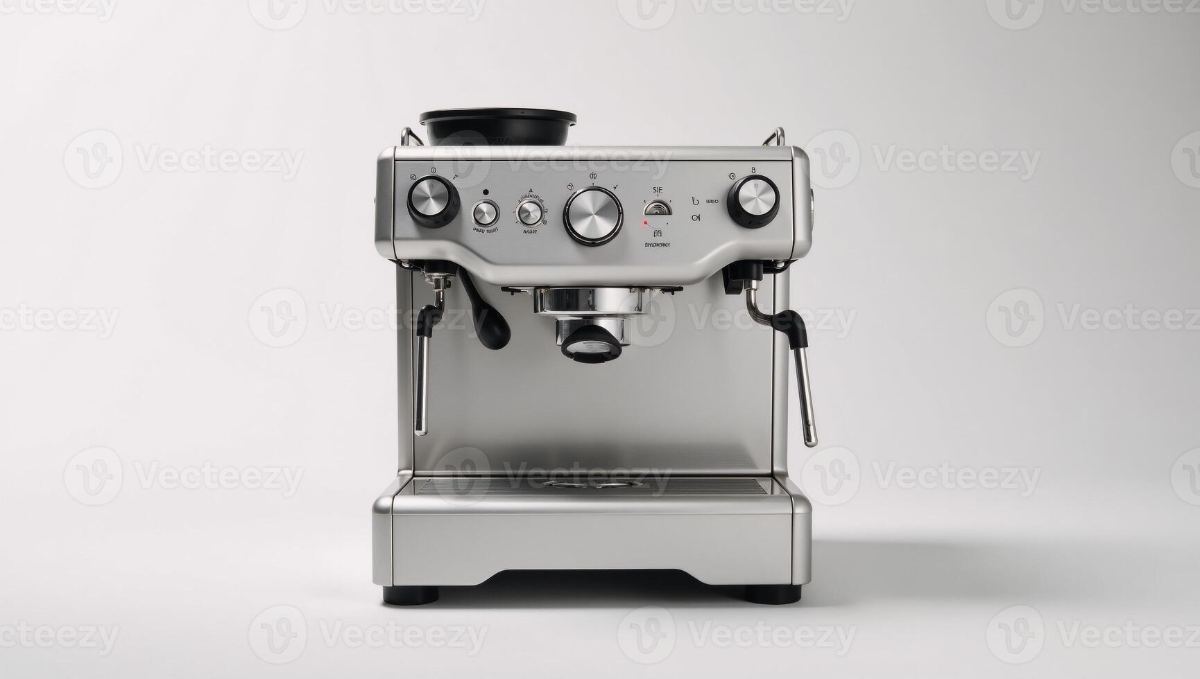 Espresso machine featured in an isolate kitchen setting appliance photo