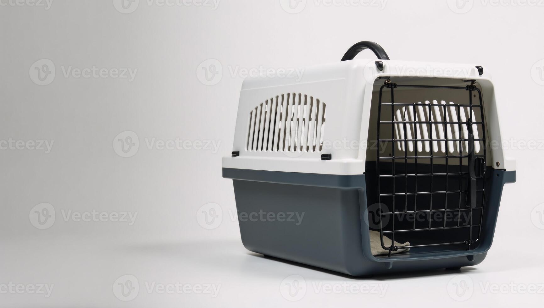Stylish Pet Carrier Mockup Showcasing Sleek Design Functionality on Pristine White Surface photo
