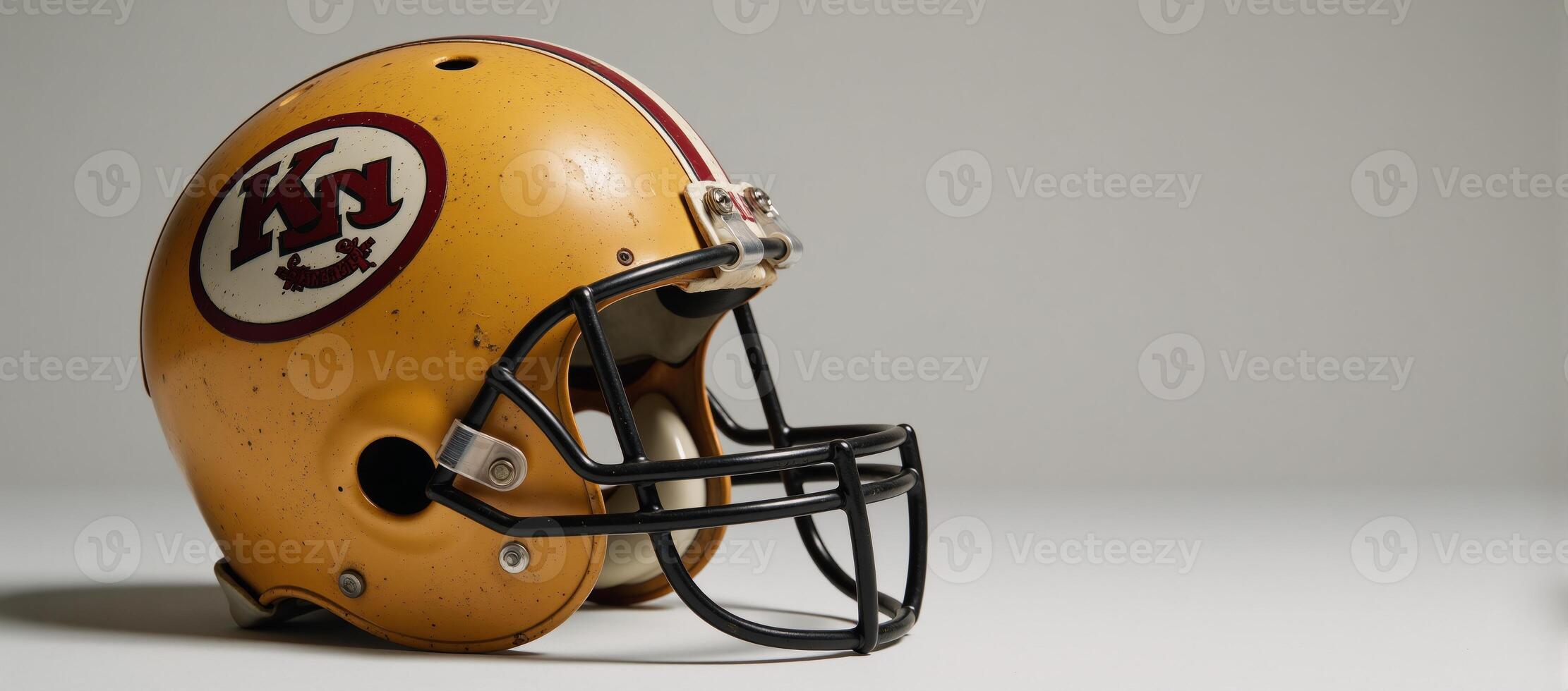 Classic American Football Helmet Design Vintage photo