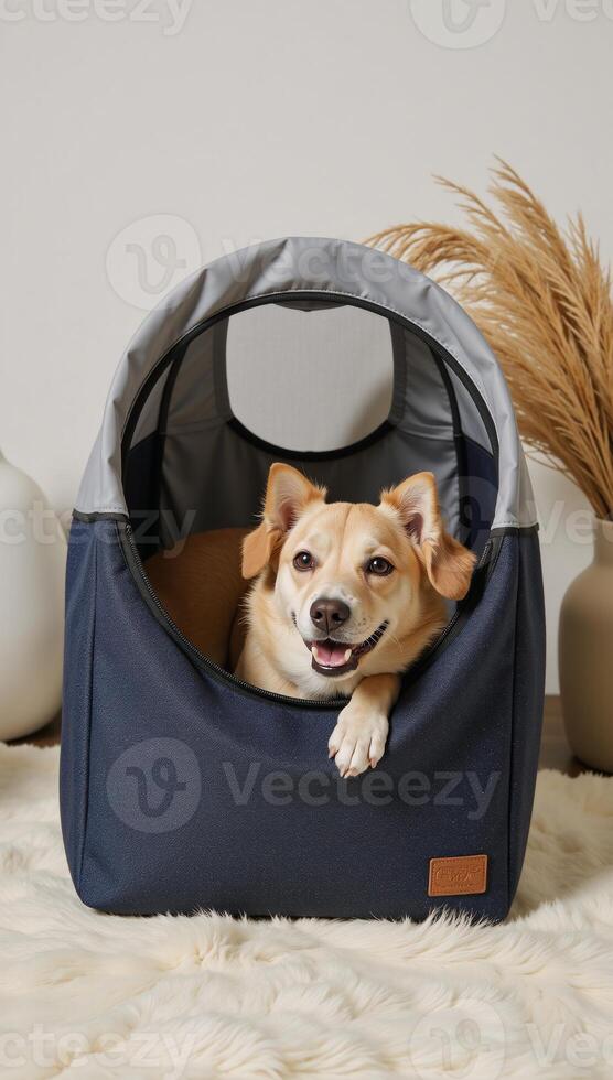 Pet carrier visible in the scene photo