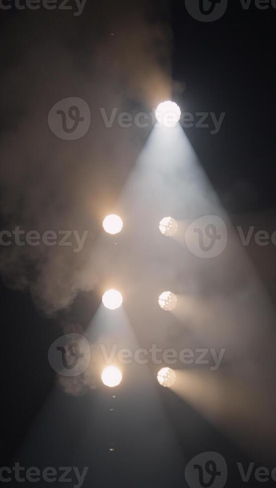Illuminated stage featuring smoke effects photo