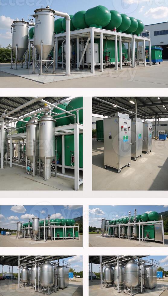 Renewable green hydrogen generation at an energyefficient production facility supplying clean electricity photo