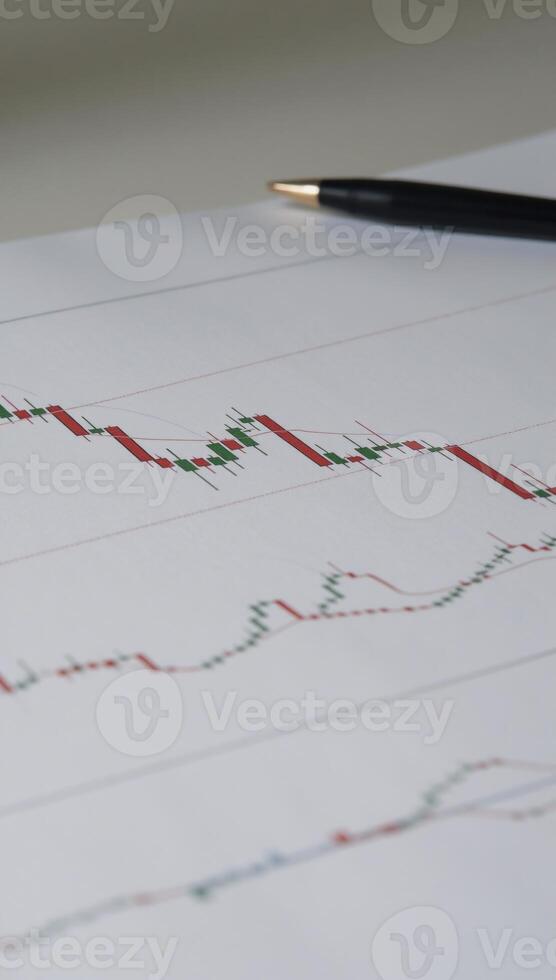 Financial Investment Concept Stock MarketForex Trading Graph with Candlesticks photo