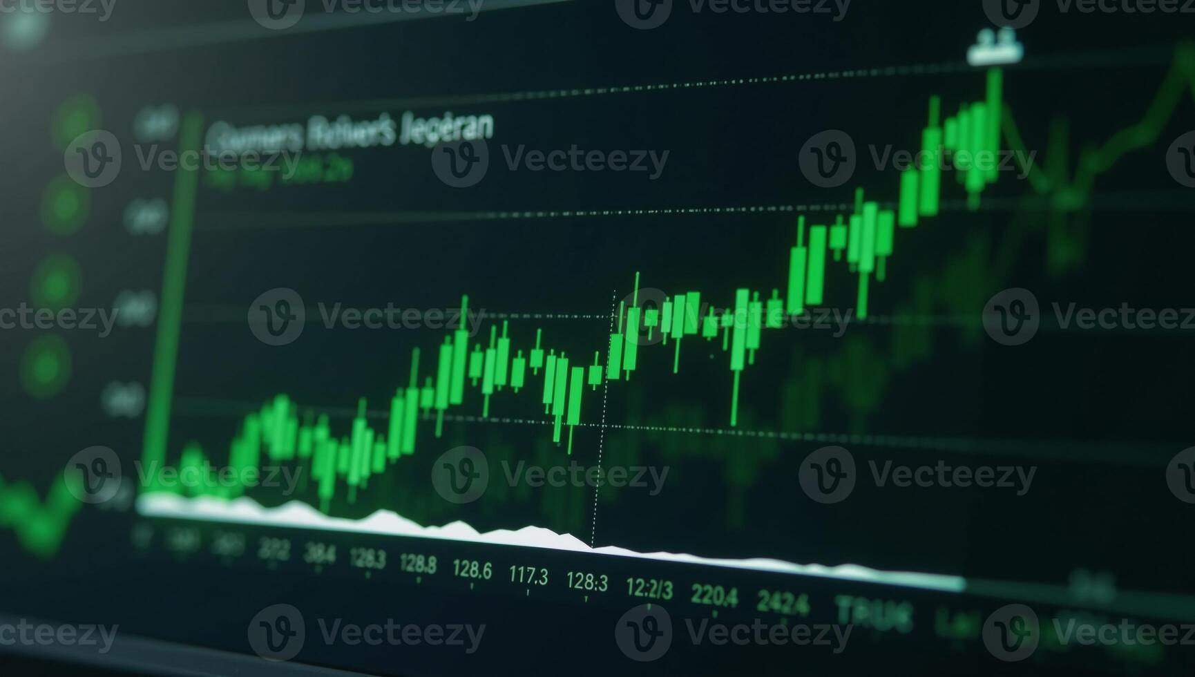 A green business line graph against an arrowthemed backdrop File Type Graph photo