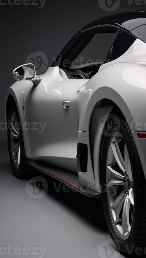 Sporty frontfacing view of an automobile photo