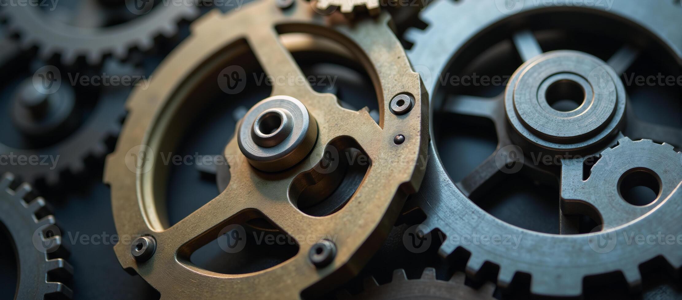 Intricate gears signify intricate nature of business analysisdata processing photo