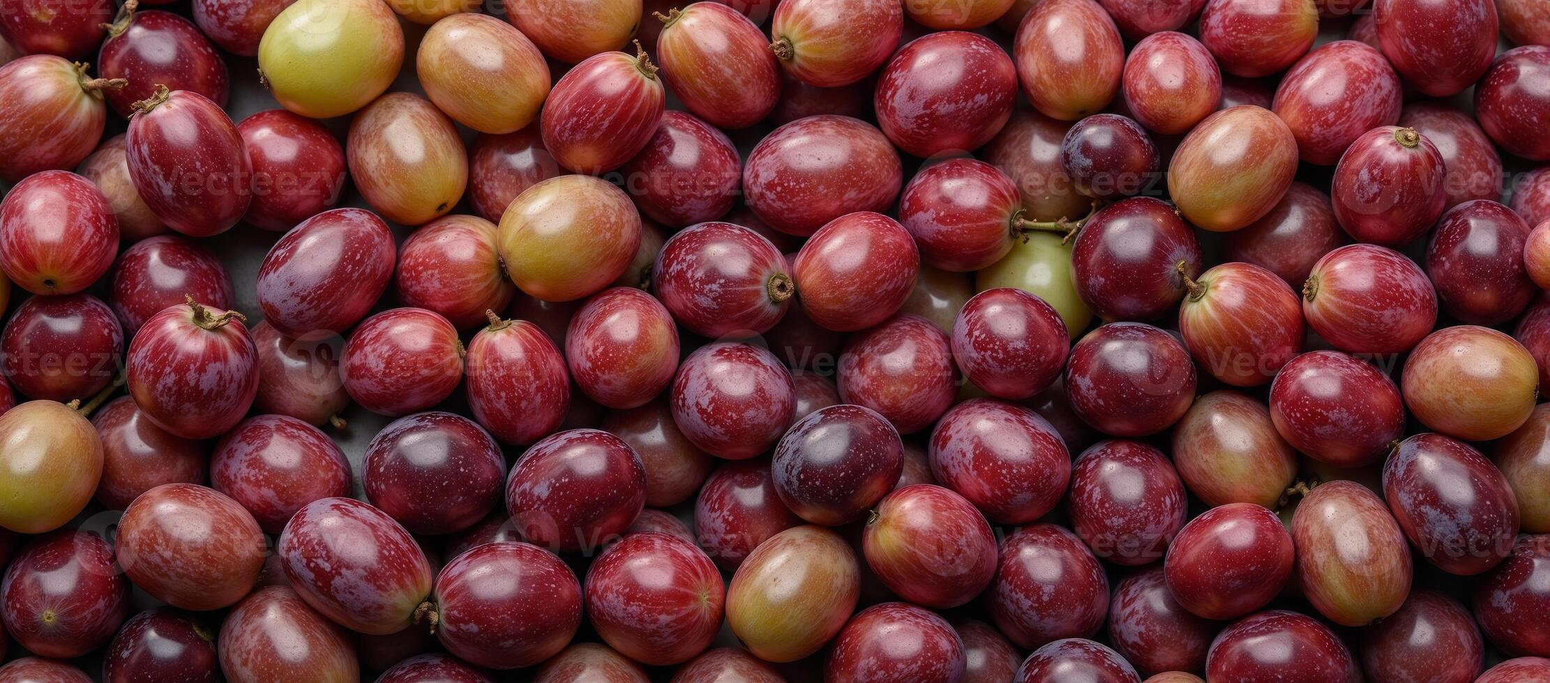 A vibrant texture background showcases scattered grape clusters filling the frame photo