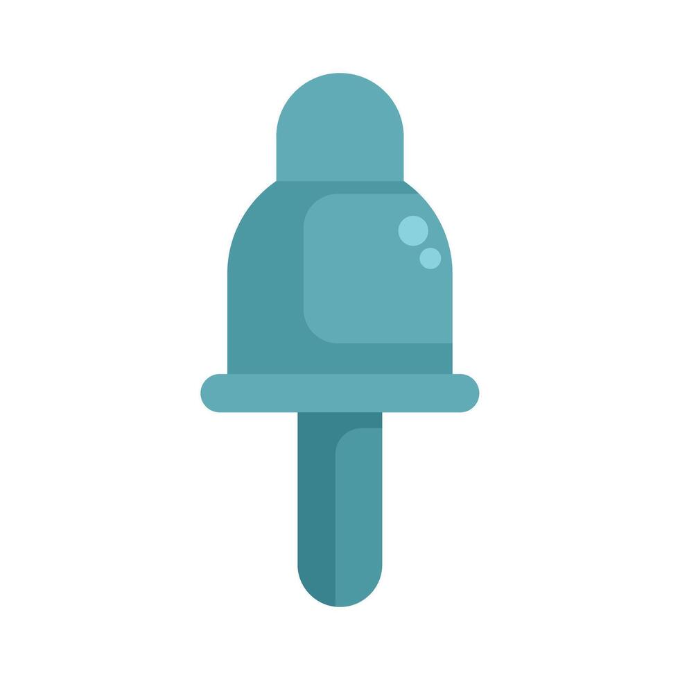 Push pin pointing down delivering a message vector