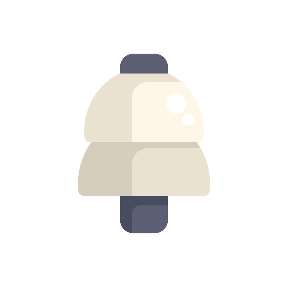 Minimalist vector illustration of a bell icon ringing