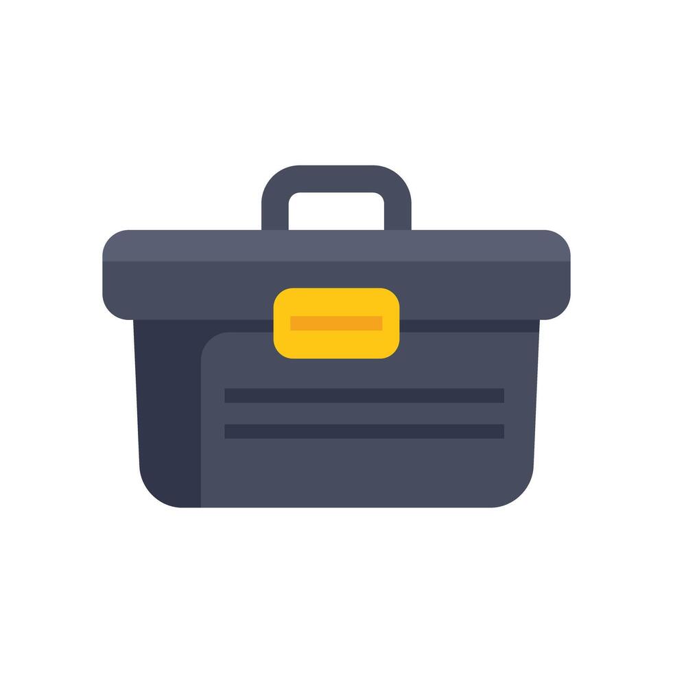 Toolbox icon showing tools for construction and repair vector