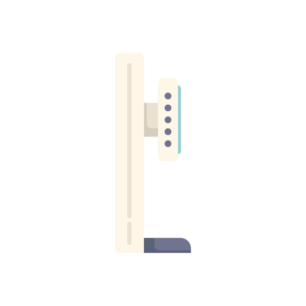Digital modern mammography machine icon representing breast cancer screening vector