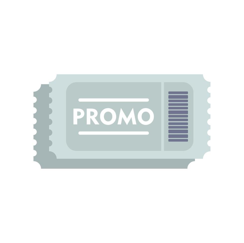 Promo ticket representing marketing offer and promotion vector