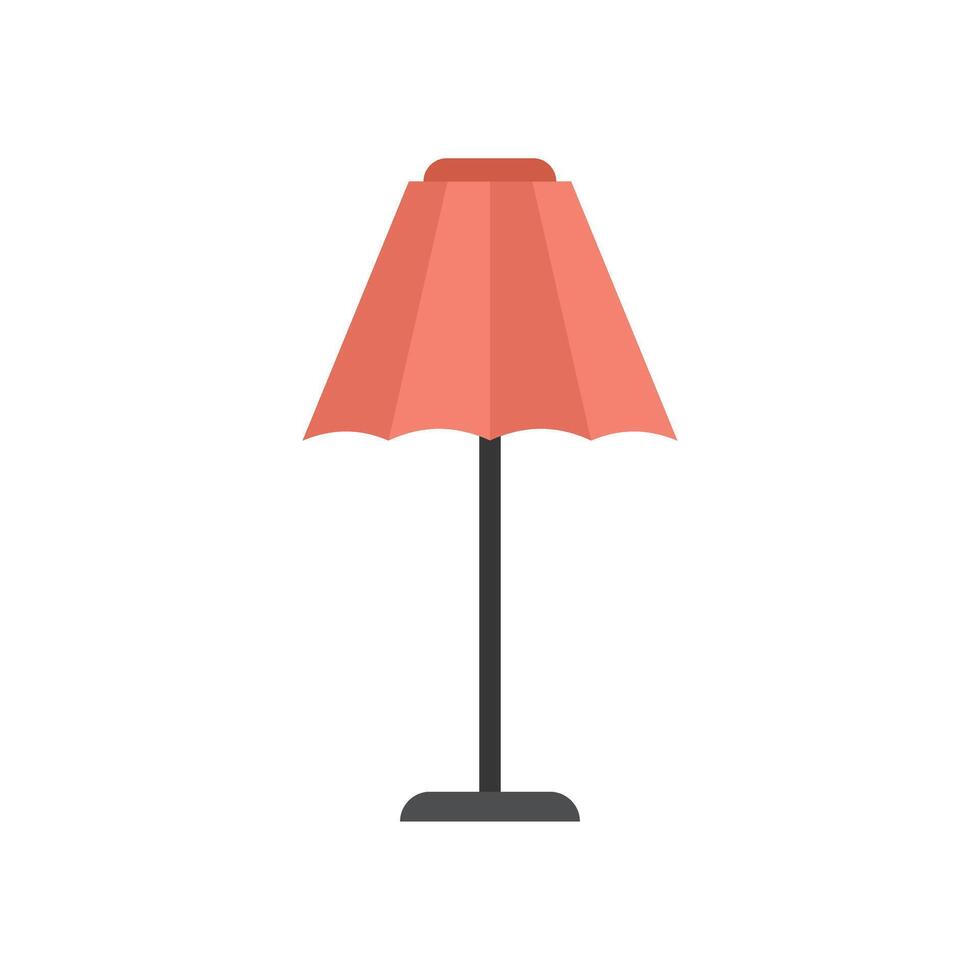 Red lamp standing on a white background vector