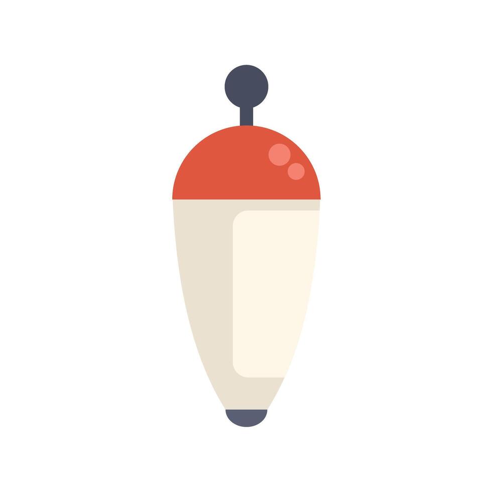 Fishing float bobber floating on water surface illustration vector