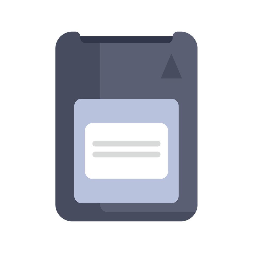 Floppy disk representing saving data storage technology vector