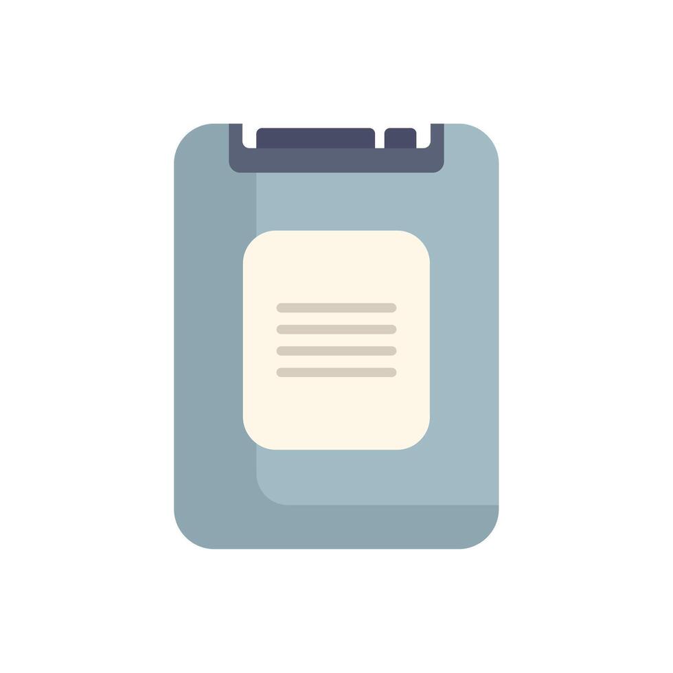 Memory card showing blank document for storage device vector