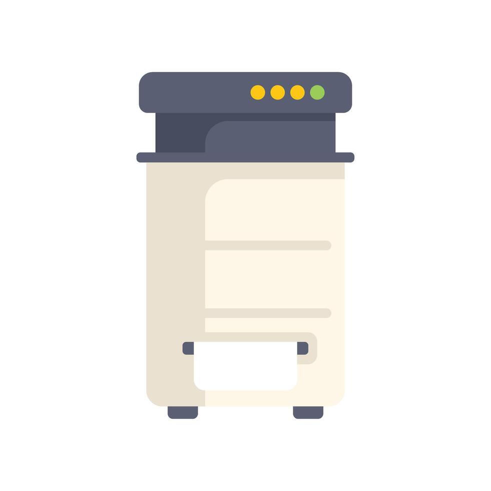 Office printer printing corporate documents icon vector