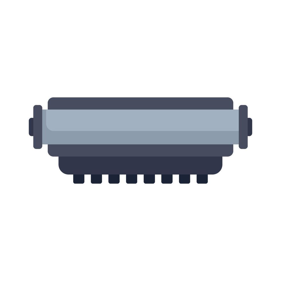 Laser toner cartridge being replaced in office printer vector