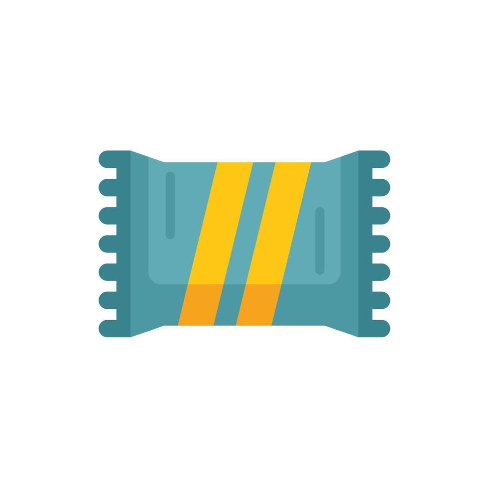Flow packaging showing modern sachet design vector