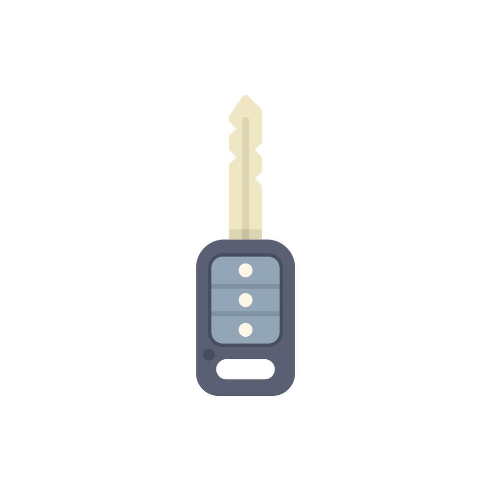 Modern electronic car key fob with remote control locking system vector