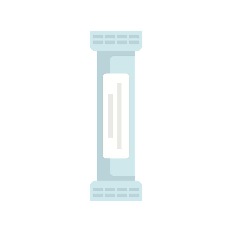 Medical test tube with label and stopper for analysis vector