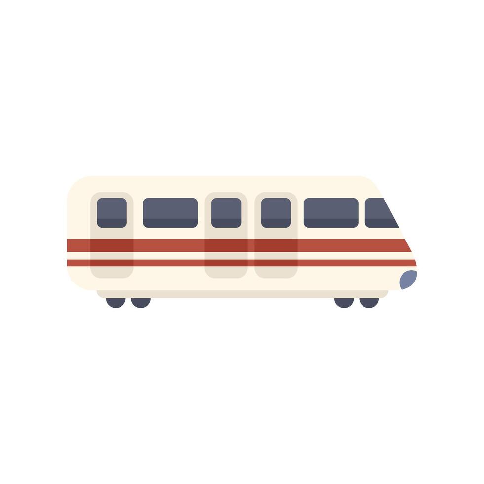 Modern high speed train arriving at station platform vector