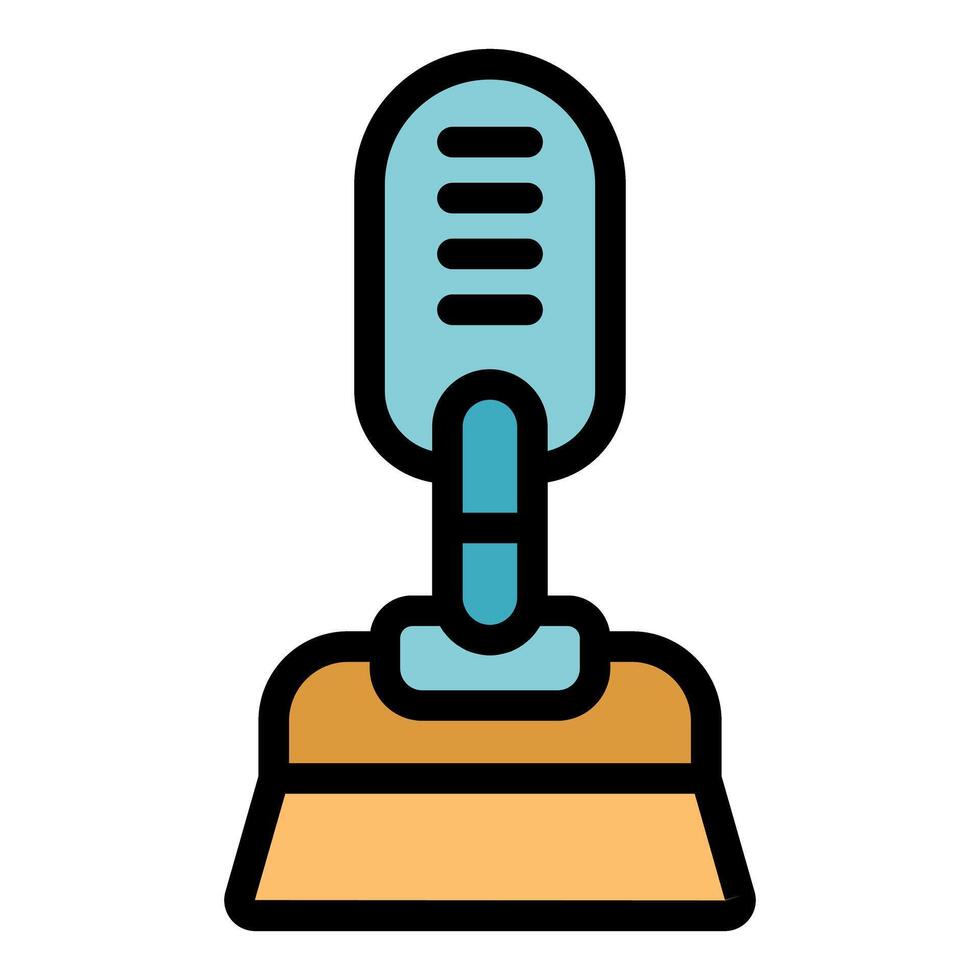 Voice recognition system converting audio signal into text on screen vector