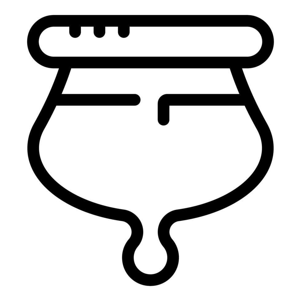 Enema pear with measuring lines for medical procedures vector