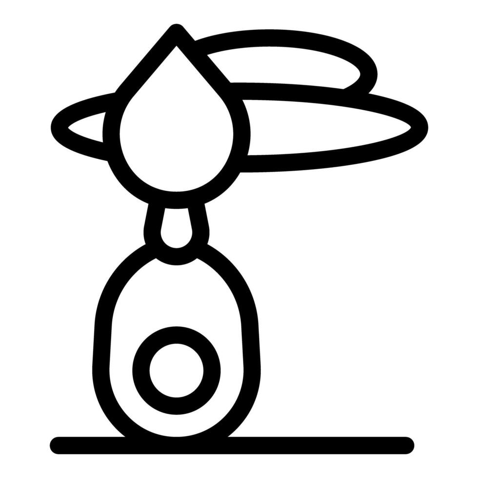 Avocado oil being extracted from a freshly cut avocado vector