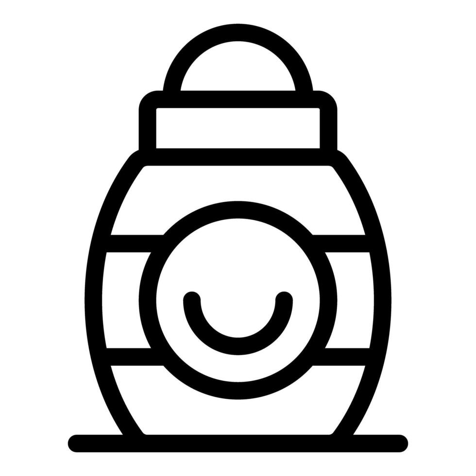 Roll on deodorant providing smiling freshness and hygiene vector