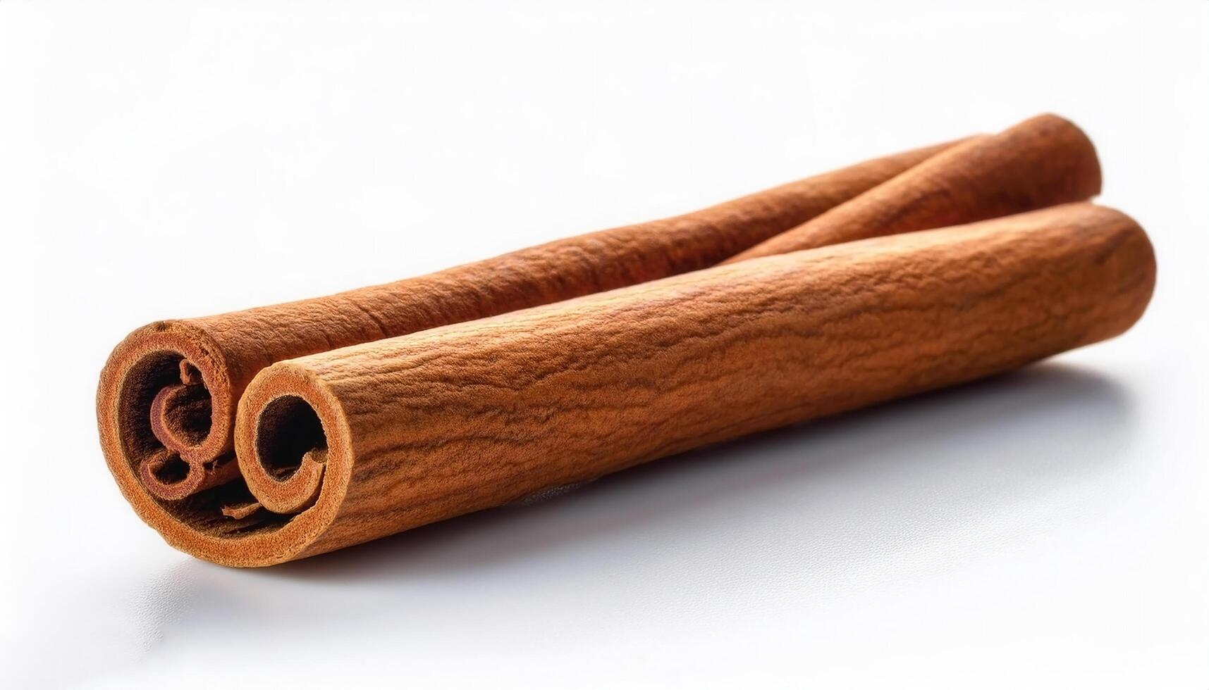Cinnamon stick isolated isolated over white background photo