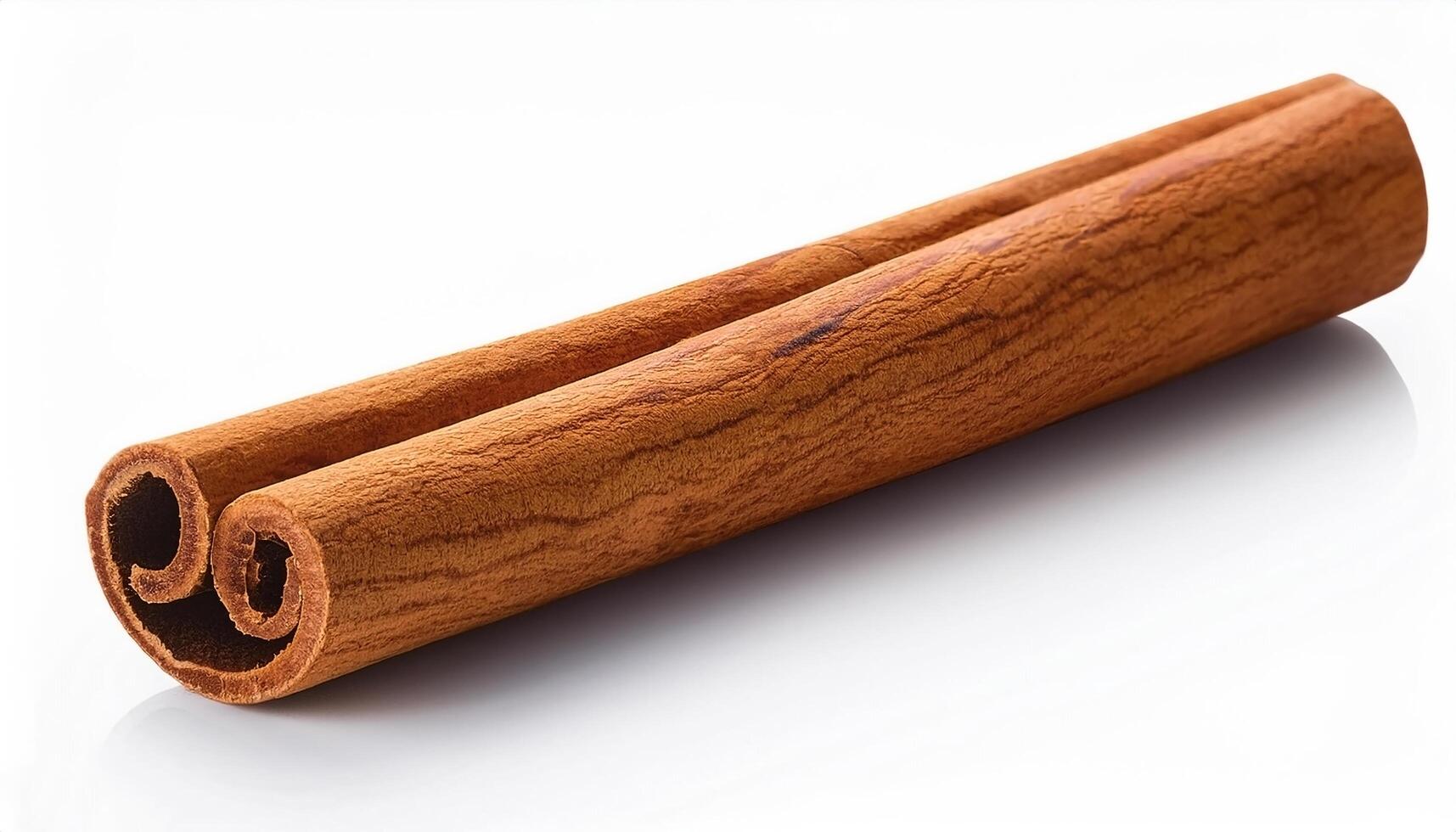 Cinnamon stick isolated isolated over white background photo