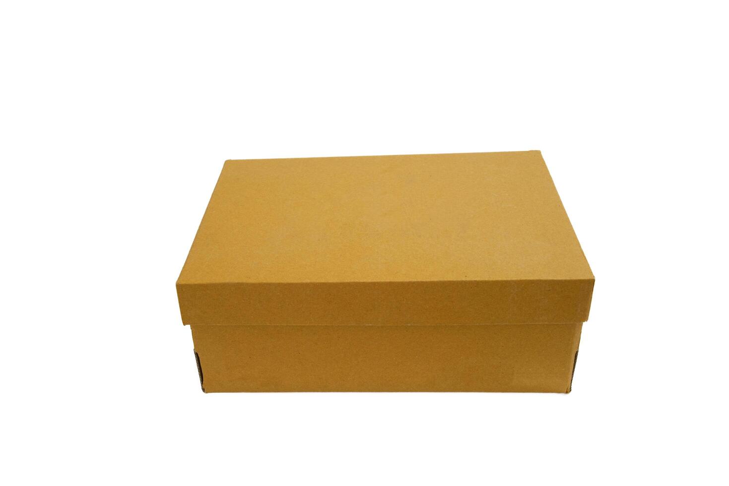 A yellow box on a white background photo