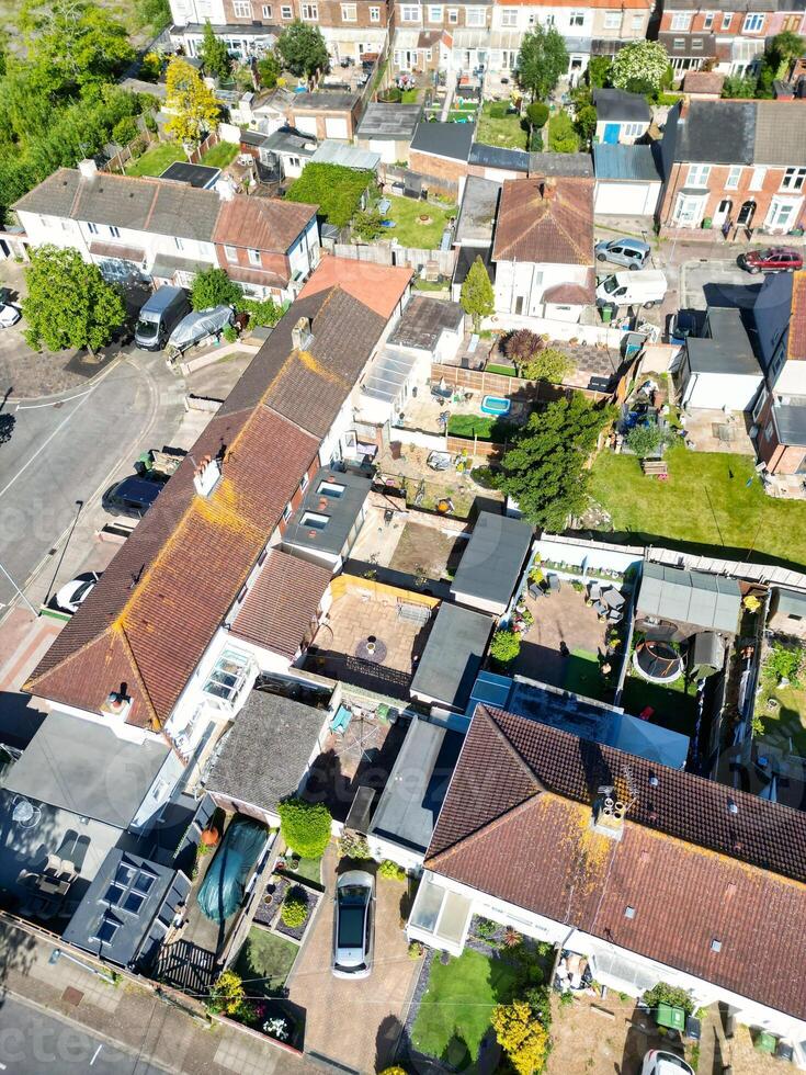 High Angle View of Portsmouth City Centre Located at Beach and Docks of England United Kingdom. Image Was Captured with Drone's Camera on May 15th, 2024. photo