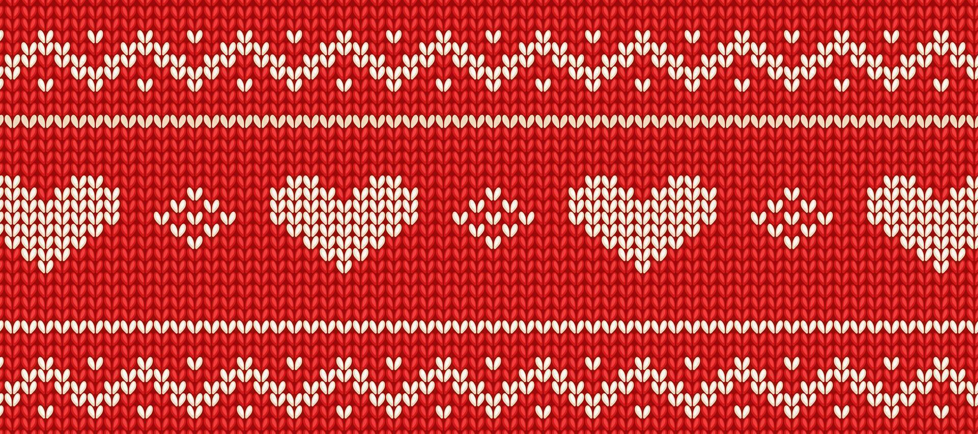 knitting pattern. Winter and Christmas background. Scandinavian ornament vector