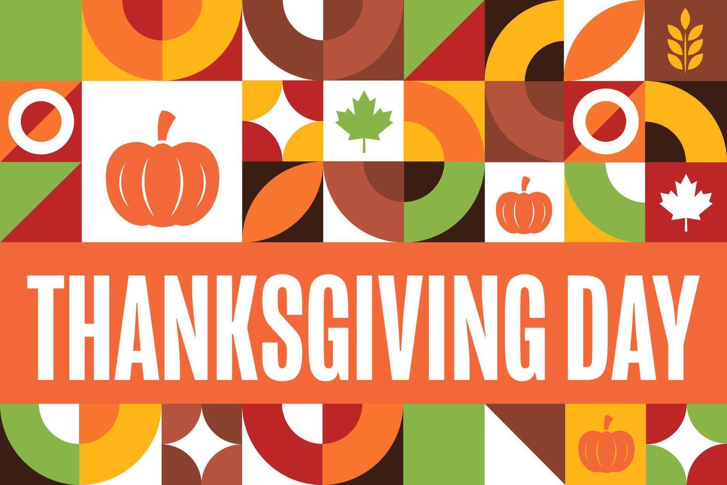 Happy Thanksgiving Day. Holiday concept. Template for background, banner, card, poster with text. vector