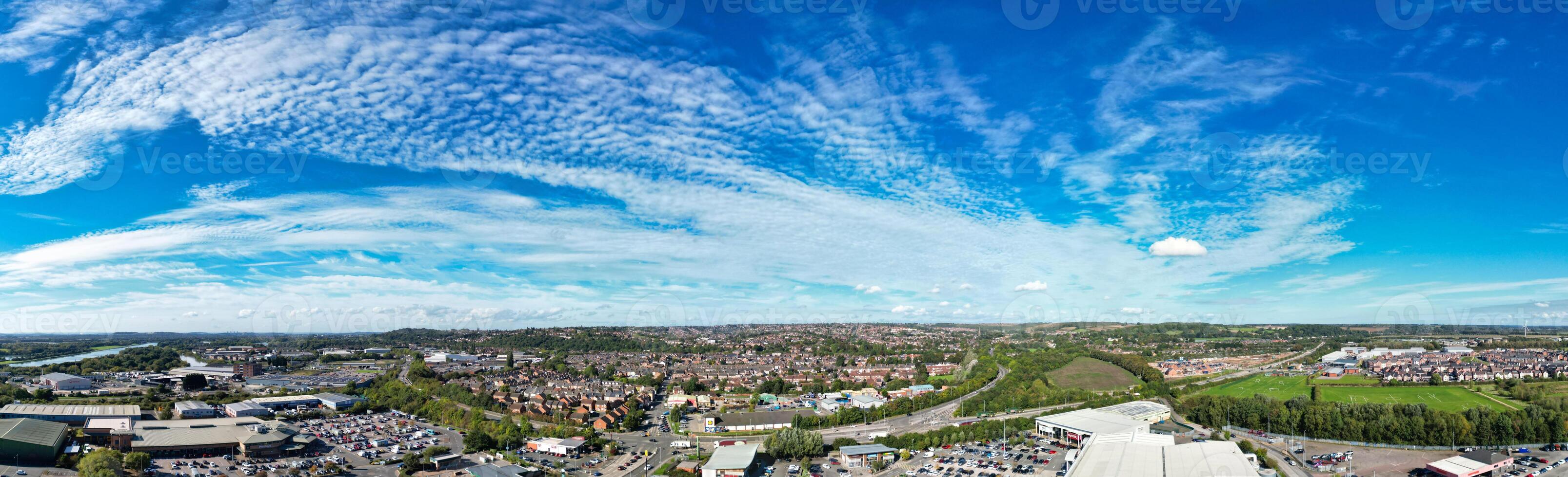 An Aerial Footage of Nottingham City of East Midlands Region of England, United Kingdom. October 4th, 2024 photo