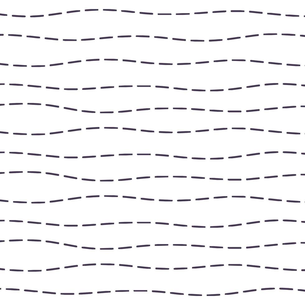 Wavy Dashed Lines Pattern Design vector