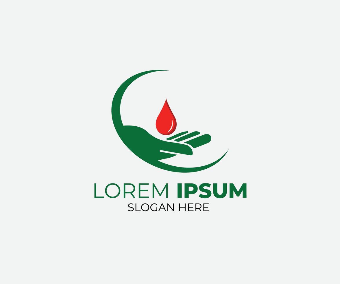 Blood donation logo vector