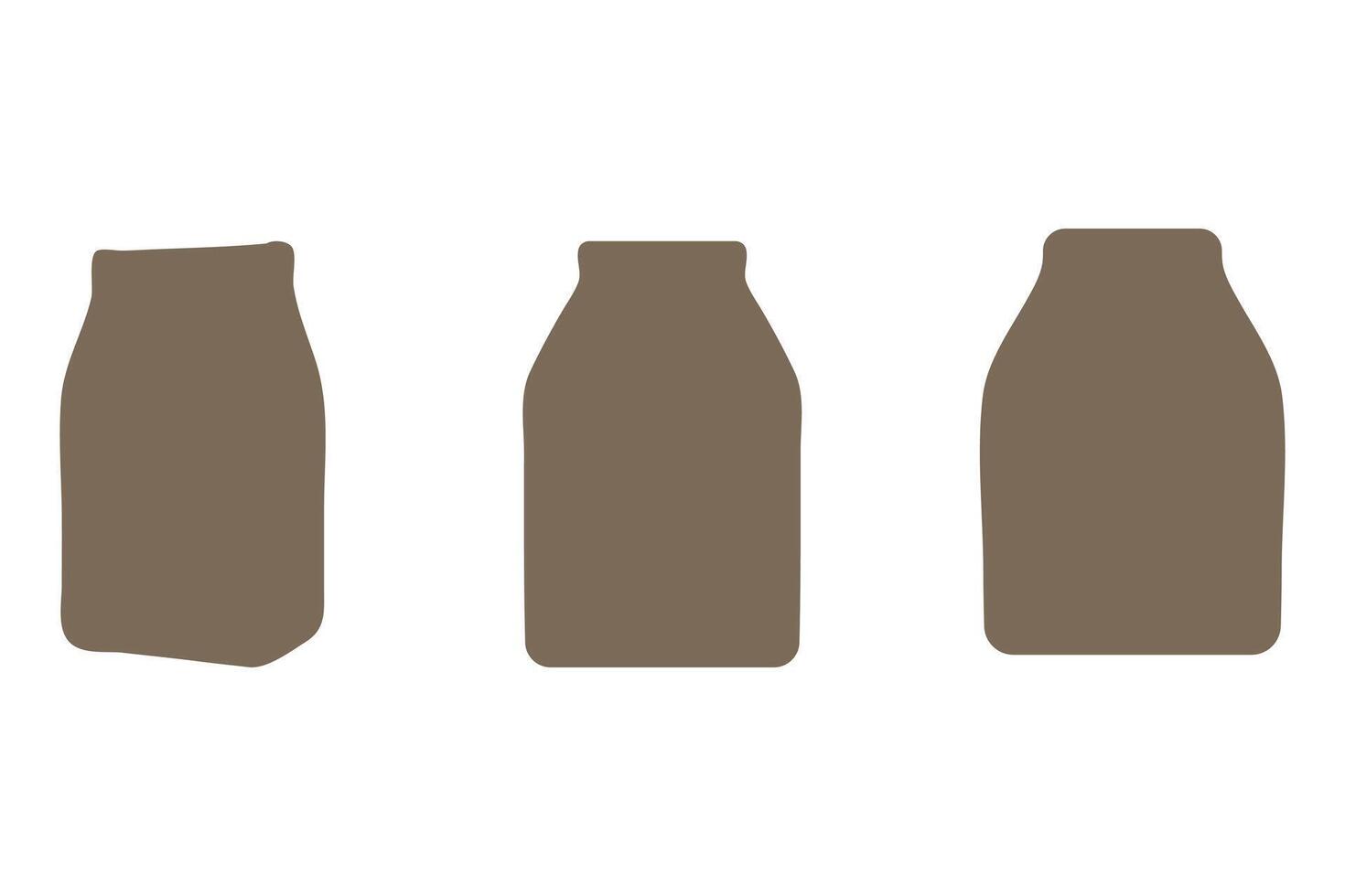 Snack packaging icon set. Food design vector