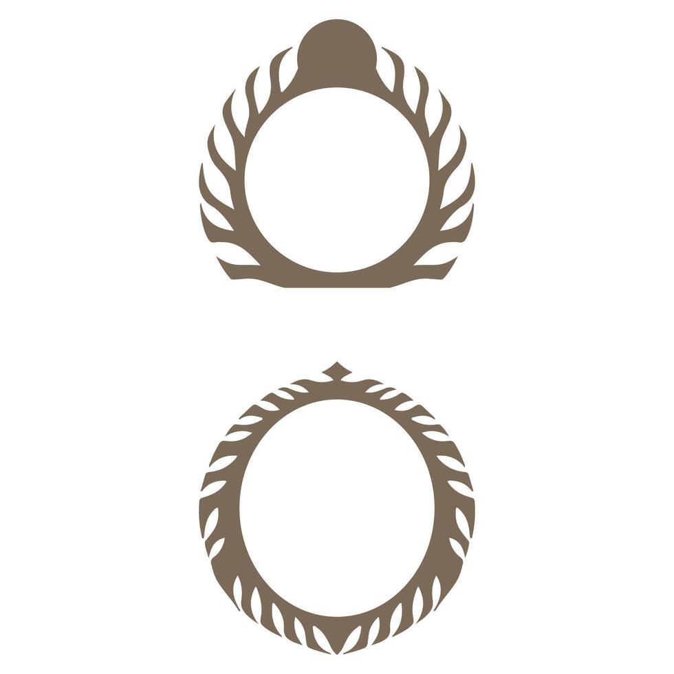 Decorative ornament frame design set vector