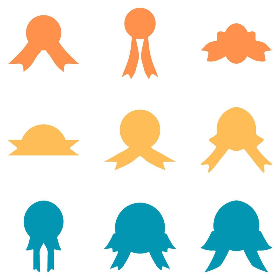Simple award ribbon icon design vector