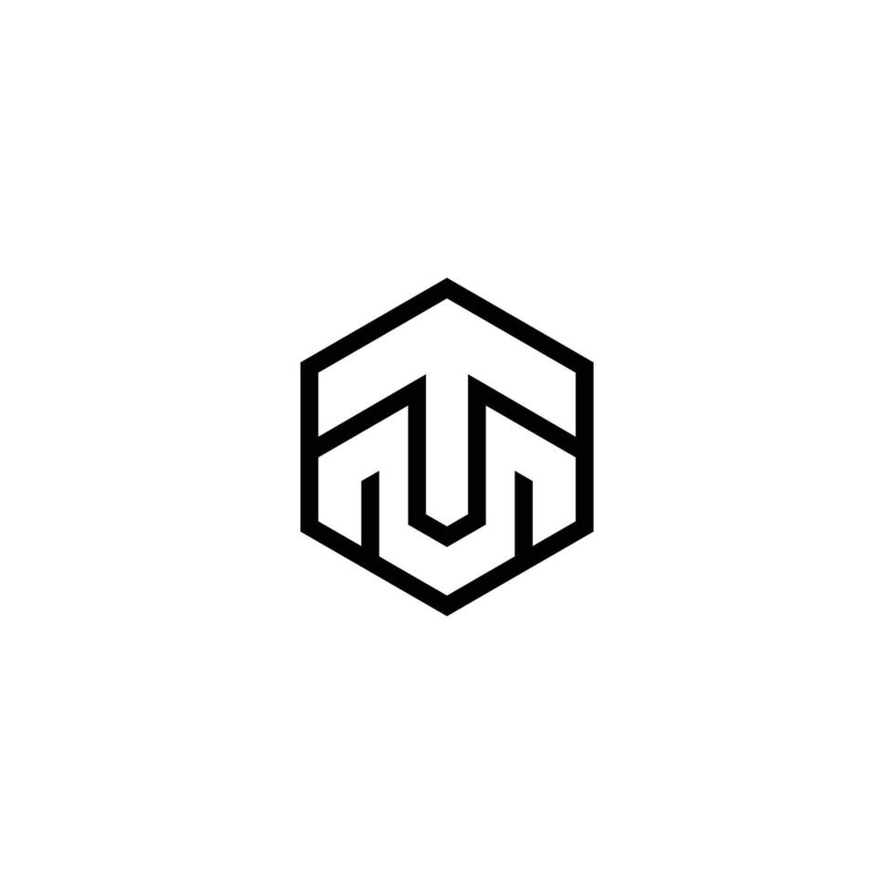 Letter TM triangle logo design simple . Initial letter tm or mt logo design template vector