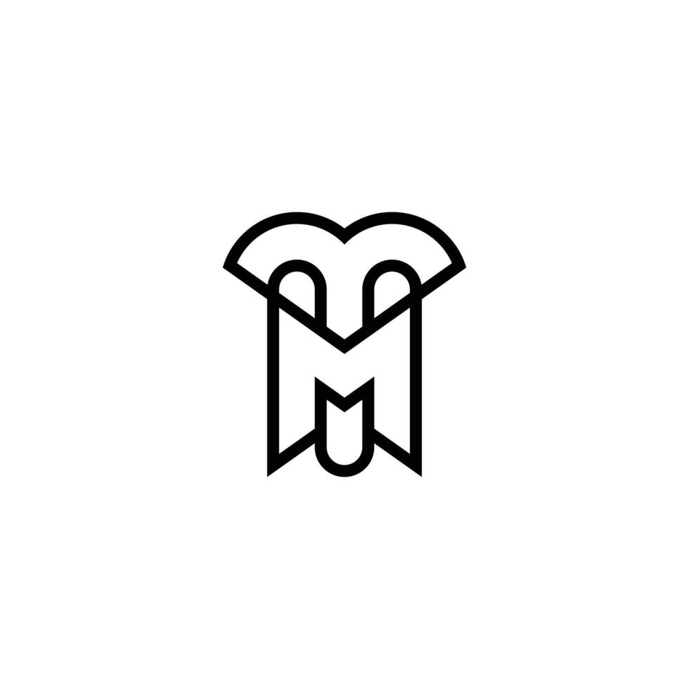 Initial Letter TM Logo Template Design vector